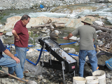 power sluice highbanker